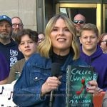 Jenna’s indigo denim jacket on Today