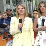 Jenna’s yellow blazer and wide-leg pants on Today