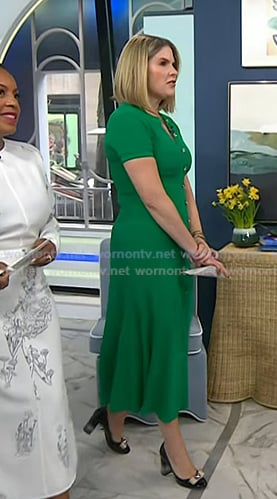 Jenna's black bow heel pumps on Today