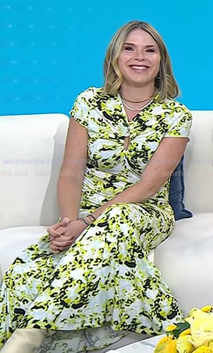 Jenna’s printed keyhole maxi dress on Today