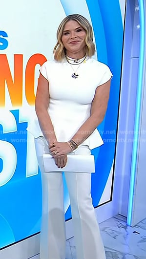 Jenna's white peplum top on Today