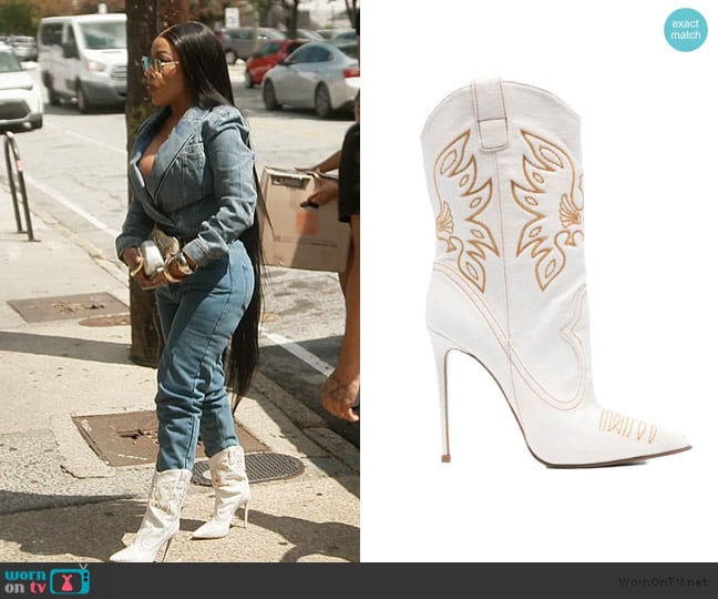 Jessica Bara Eden Leather Boot worn by Kimberly Michelle Pate on The Real Housewives of Atlanta