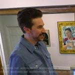 Joe Fryer’s blue suede jacket on Today