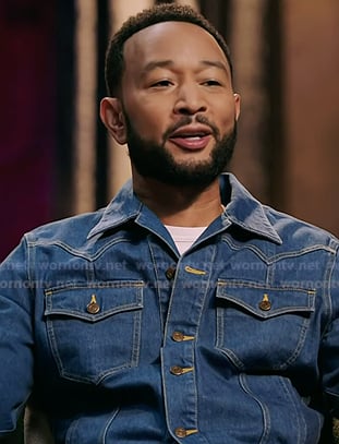 John Legend’s denim jacket on The Voice