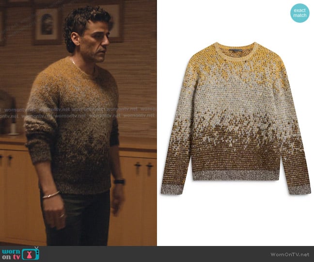 John Varvatos Cambra Regular-Fit Sweater worn by Joshua Martín (Oscar Isaac) on Beef