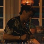 Josh’s black bird print shirt on Beef