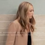 Josslyn's camel jacket on General Hospital