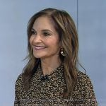 Joy’s black paisley print shirtdress on Today