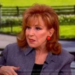 Joy’s blue shirt jacket on The View