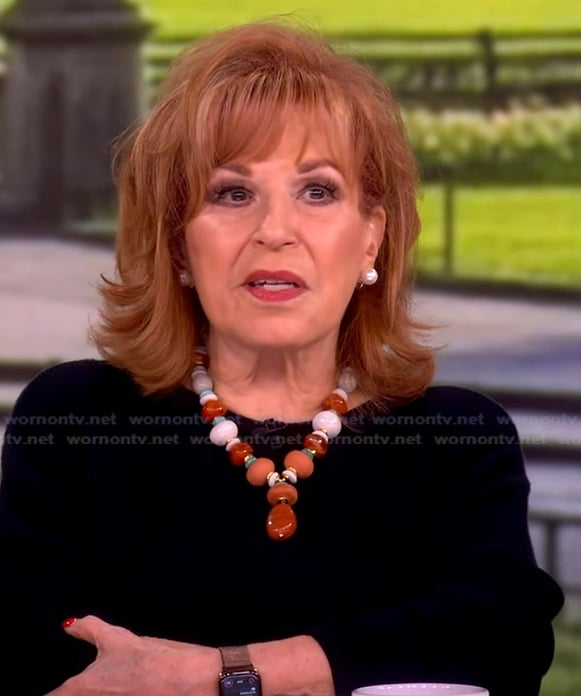Joy’s stone necklace on The View