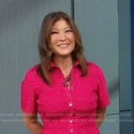 Juju’s pink smocked shirtdress on Good Morning America