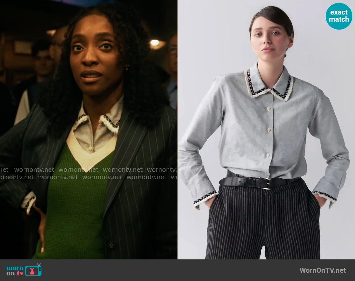 Jupe by Jackie Cota Shirt worn by Faith Mitchell (Iantha Richardson) on Will Trent