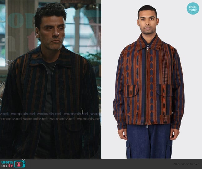 Kardo Printed Jacket worn by Joshua Martín (Oscar Isaac) on Beef