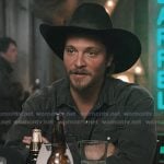 Kayce’s black western denim shirt on Marshals