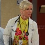 Kayla’s yellow floral shirtdress on Days of our Lives