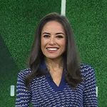 Kaylee’s blue printed polo dress on Today