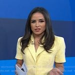 Kaylee’s yellow short sleeve blazer on Today