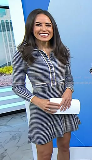 Kaylee’s striped polo dress on Today
