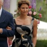 Kit’s black abstract print dress on Imperfect Women