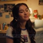 Kity’s white ringer tee on XO Kitty