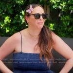 Kristen navy smocked jumpsuit on The Valley