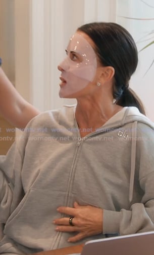 Kyle’s grey zip hoodie on The Real Housewives of Beverly Hills