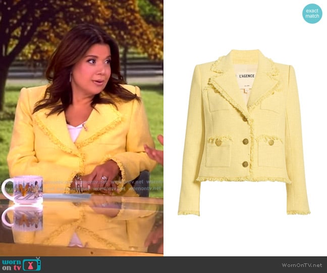 Ana’s yellow tweed blazer on The View