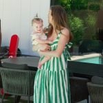 Lala’s green stripe dress on The Valley