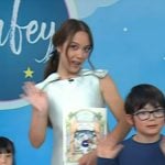 Laufey’s mint green bow shoulder mini dress on Today