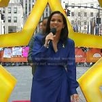 Laura’s blue wrap shirtdress on Today