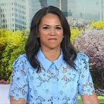 Laura’s light blue floral lace top on Today