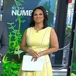 Laura’s white strappy sandals on Today