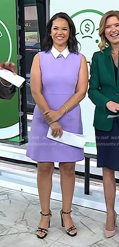 Laura's black studded sandals on Today