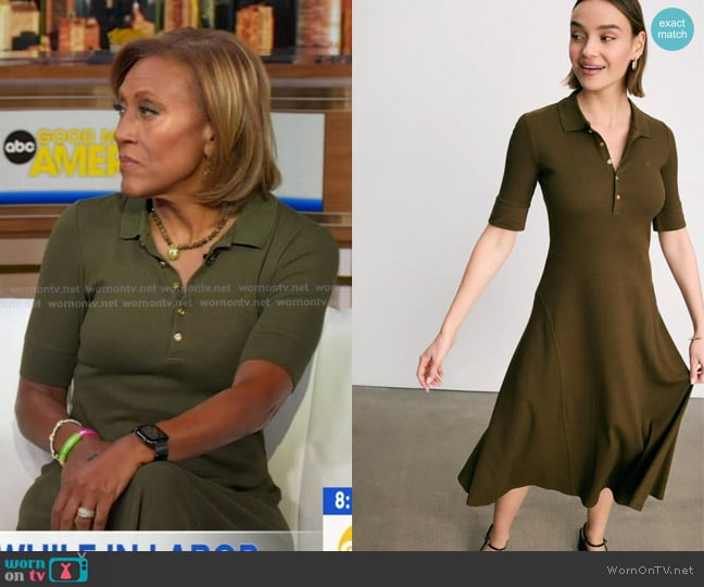 Lauren Ralph Lauren Lillianna Day Dress worn by Robin Roberts on Good Morning America