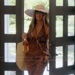 Liz’s leopard print sheer dress on The Real Housewives of Rhode Island