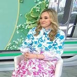 Lexie Sachs’s multicolor floral shirtdress on Today