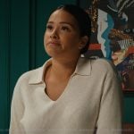 Lida’s white collared sweater on Matlock