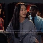 Yuri’s lilac tie dye hoodie on XO Kitty