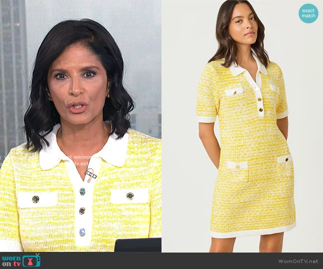 Lilly Pulitzer Theodorah Polo Sweater Dress worn by Darlene Rodriguez on Today
