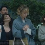 Lindsay’s colorblock tote on Beef