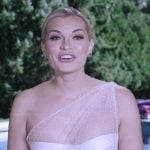 Lindsay’s white lace confessional top on Summer House