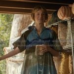 Lindsay’s printed shirtdress on Beef