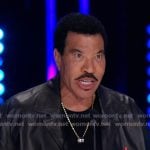 Lionel Richie's black leather jacket on American Idol