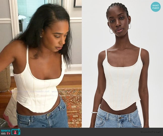 Lioness Capri Corset worn by Mia Calabrese on Summer House