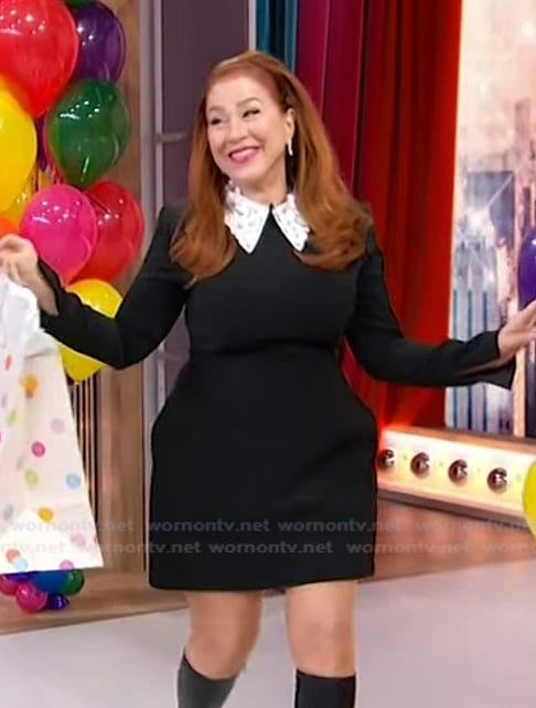 Lisa Ann Walter’s black embellished dress on Sherri