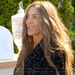 Liz’s black baroque robe on The Real Housewives of Rhode Island