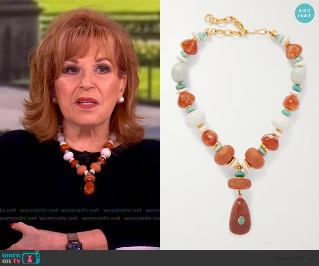 Joy’s stone necklace on The View