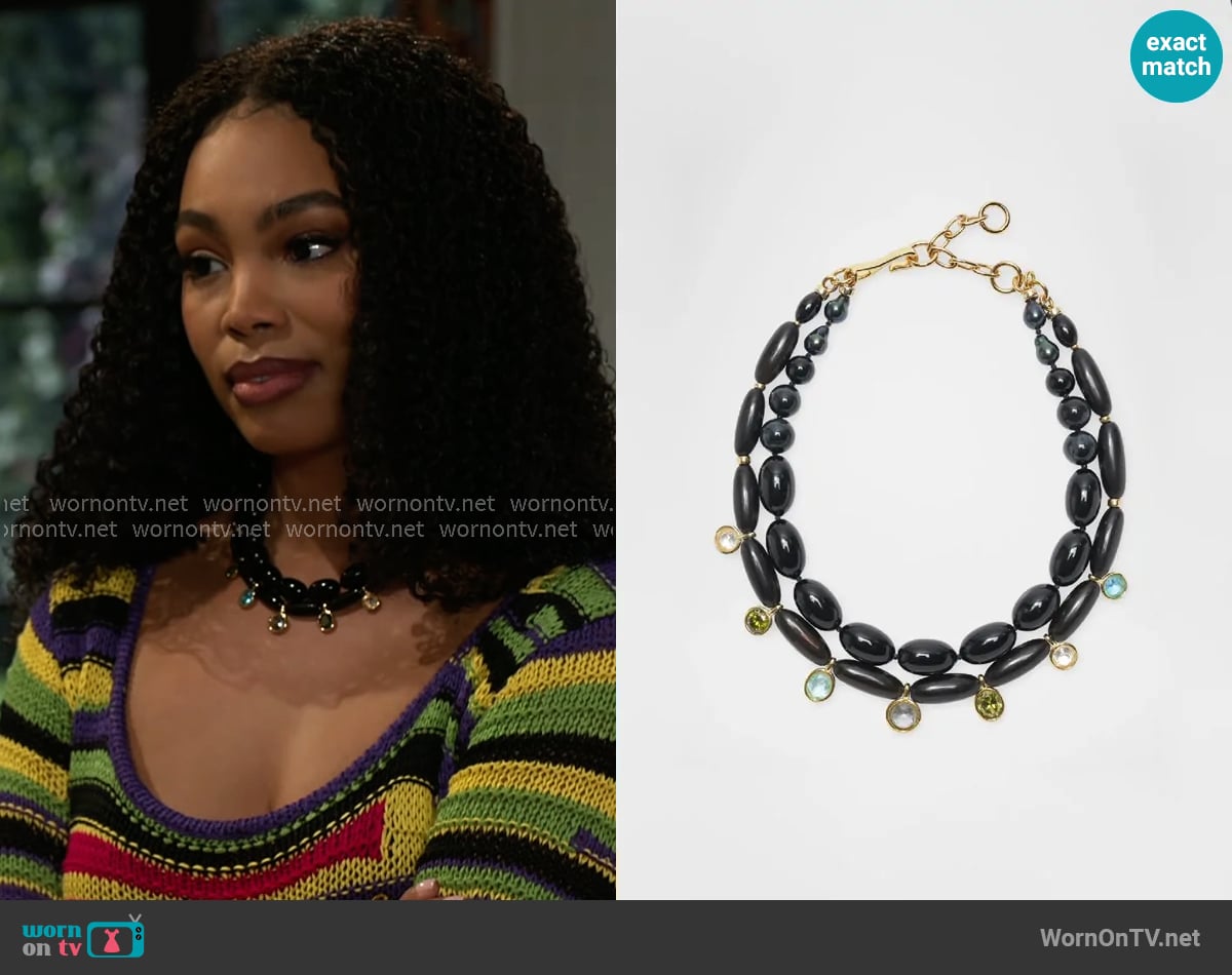 Lizzie Fortunato Elegance In Craft Collar worn by Chelsea Hamilton (RhonniRose Mantilla) on Beyond the Gates