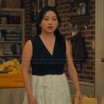 LJ’s two tone sleeveless dress on XO Kitty