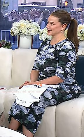 Lo Bosworth’s floral mesh top and skirt on Today